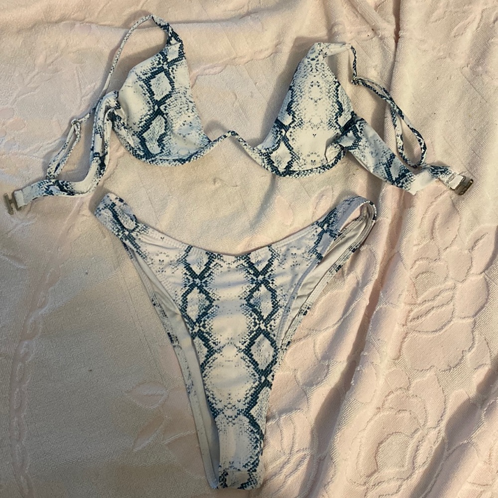 snakeskin bikini